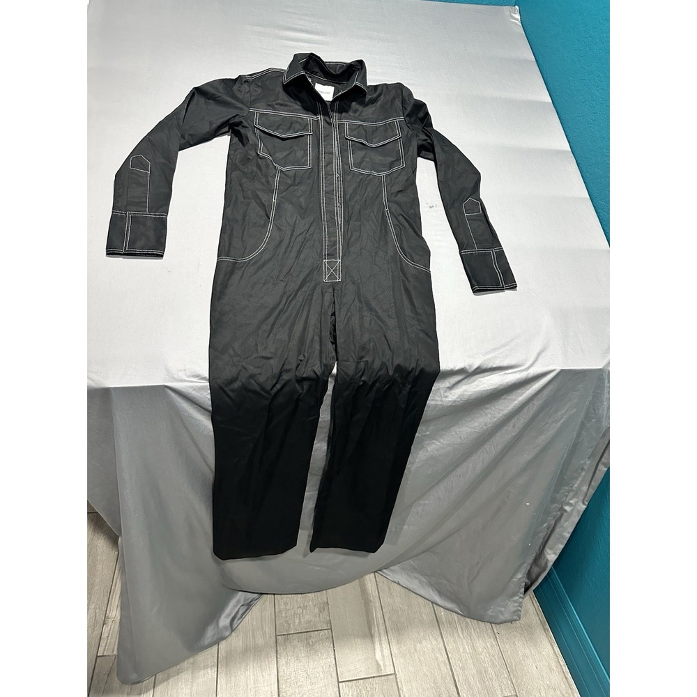 Orseund Iris‎ Black Front Pockets Jumpsuit XS